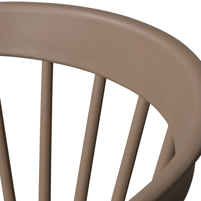 Woood Bliss tuinstoel met spijlen coffee fiber bruin melange