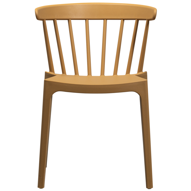 Woood Bliss tuinstoel met spijlen wood fiber caramel melange