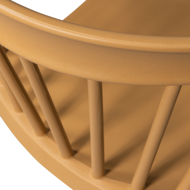Woood Bliss tuinstoel met spijlen wood fiber caramel melange