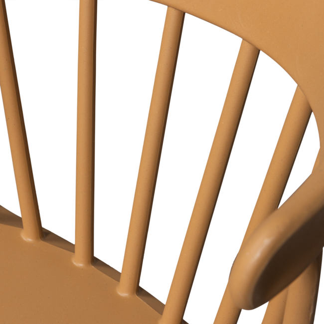 Woood Bliss tuinstoel met spijlen wood fiber caramel melange