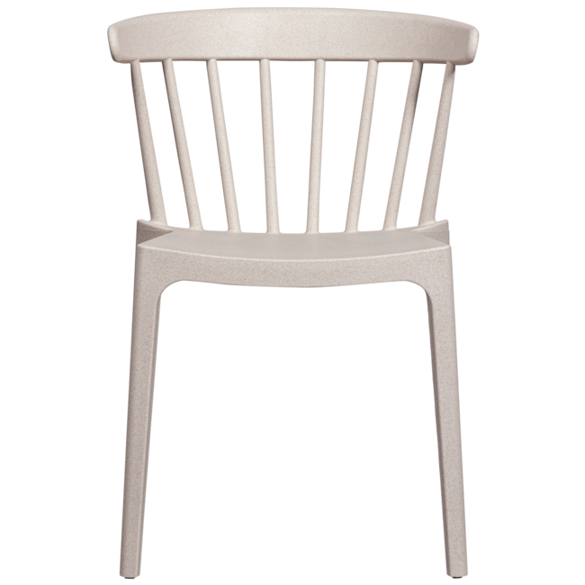 Woood Bliss tuinstoel met spijlen wheat fiber off white melange