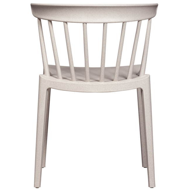 Woood Bliss tuinstoel met spijlen wheat fiber off white melange