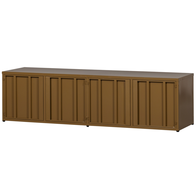 Woood Level tv-meubel metaal honinggeel 44x160cm