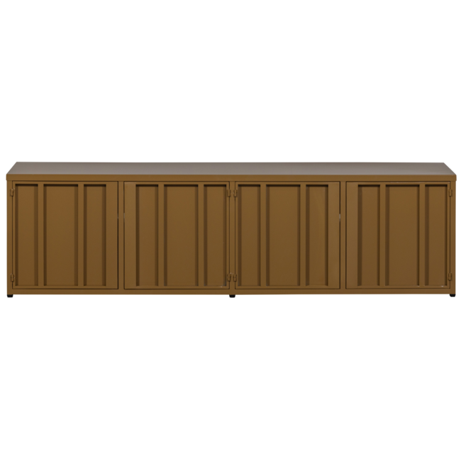 Woood Level tv-meubel metaal honinggeel 44x160cm