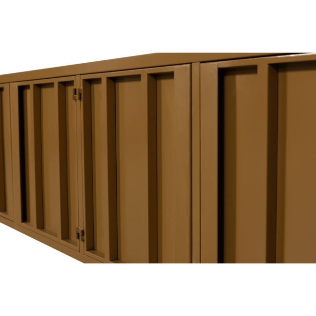 Woood Level tv-meubel metaal honinggeel 44x160cm