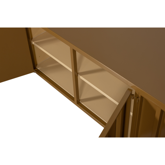 Woood Level tv-meubel metaal honinggeel 44x160cm