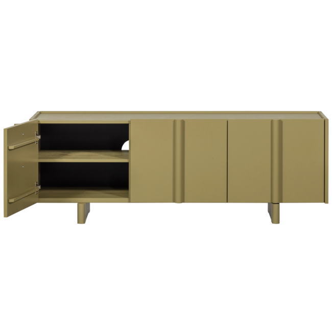 Woood Basu tv meubel 152cm grenen moss [fsc]