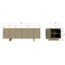 Woood Basu tv meubel 152cm grenen moss [fsc]