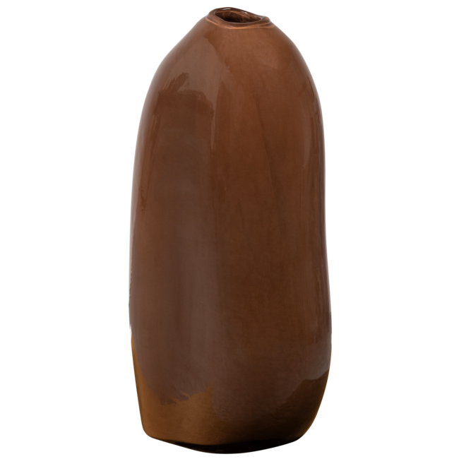 Woood Sahil vaas glas bruin