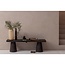 Woood Arles vaas glas met streep naturel