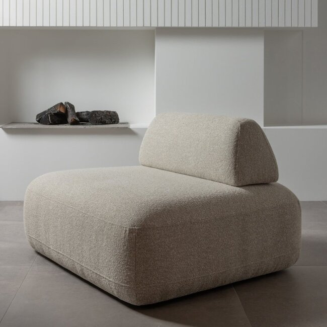 Woood Sterck fauteuil met verplaatsbare rugleuning naturel