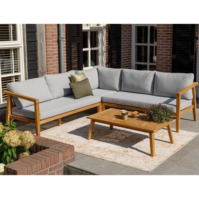 Woood Lucca loungeset tuin teak incl kussens