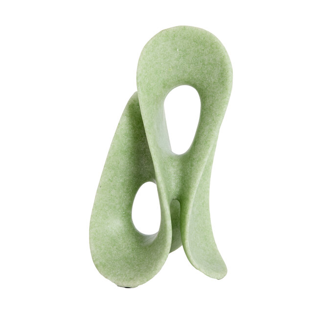 Light en Living Ornament op voet 20,5x19x39 cm ZAZINA groen