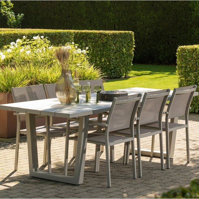 Woood Fowl tuinstoel aluminium/textileen zand