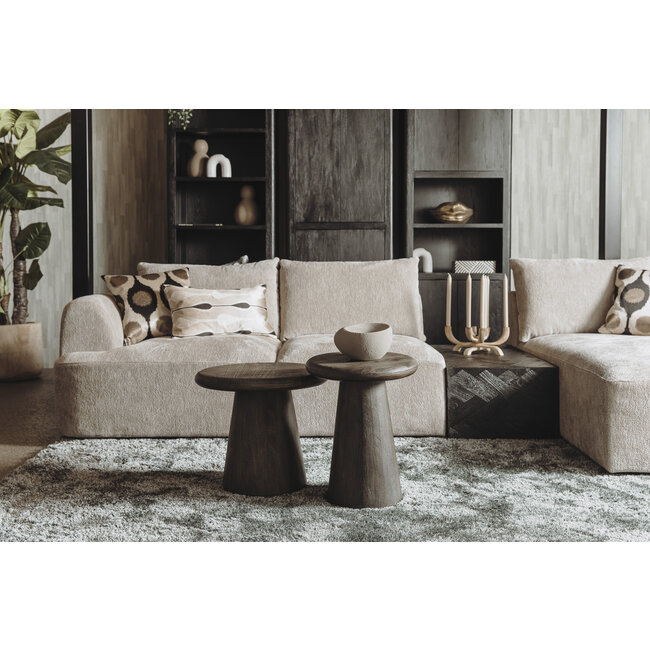 Tower Living Asti Bijzettafel rond olijfbruin 60 cm