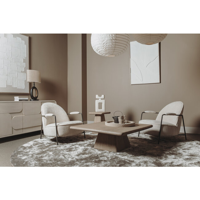 Tower Living Asti Bijzettafel vierkant naturel 40 cm