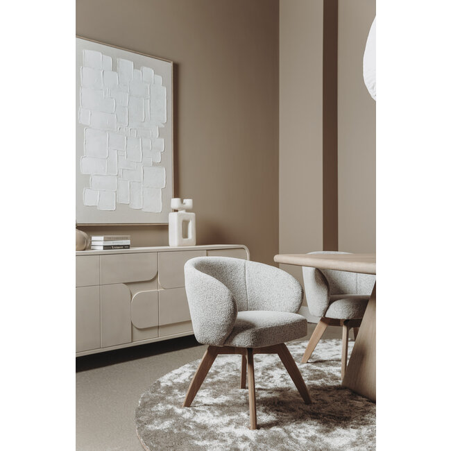 Tower Living Asti Eetkamertafel vierkant naturel 130 cm