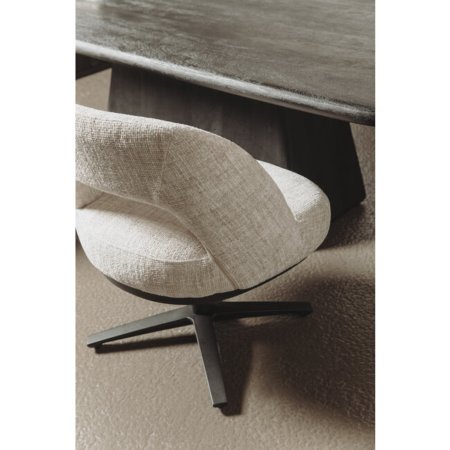 Tower Living Asti Eetkamertafel zwart 200 cm