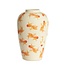 Light en Living Vaas deco Ø28X42 cm Fish keramiek wit+oranje