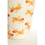 Light en Living Vaas deco Ø28X42 cm Fish keramiek wit+oranje