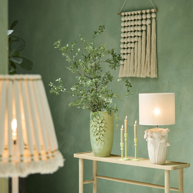 Light en Living Vaas deco 31,5X27X50 cm AMIATA keramiek mintgroen