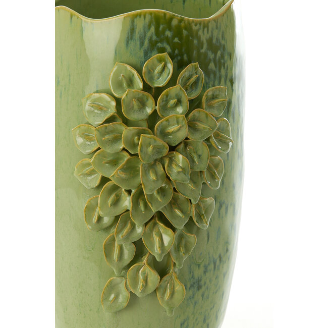 Light en Living Vaas deco 31,5X27X50 cm AMIATA keramiek mintgroen