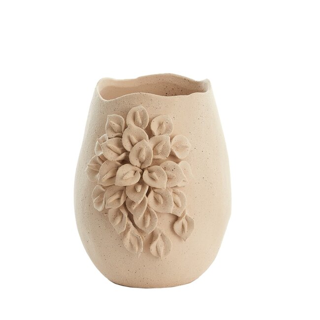 Light en Living Vaas deco 23X20,5X26 cm AMIATA keramiek mat crème