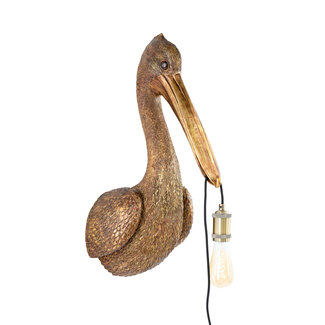 Light en Living Wandlamp 33x28x63 cm PELICAN antiek brons