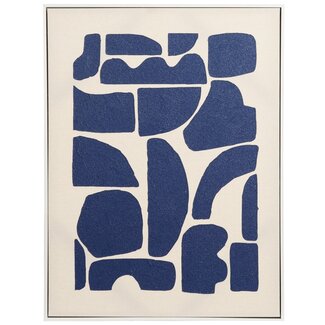 Light & Living Wandornament 60X3,5X80 cm CALDERA creme+blauw