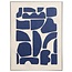Light & Living Wandornament 60X3,5X80 cm CALDERA creme+blauw