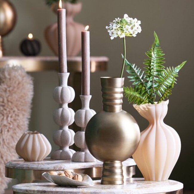 Light en Living Vaas deco  Ø14x40 cm cm KAVANSI antiek brons