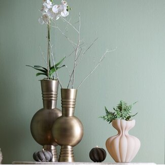 Light en Living Vaas deco  Ø21X60 cm cm KAVANSI antiek brons