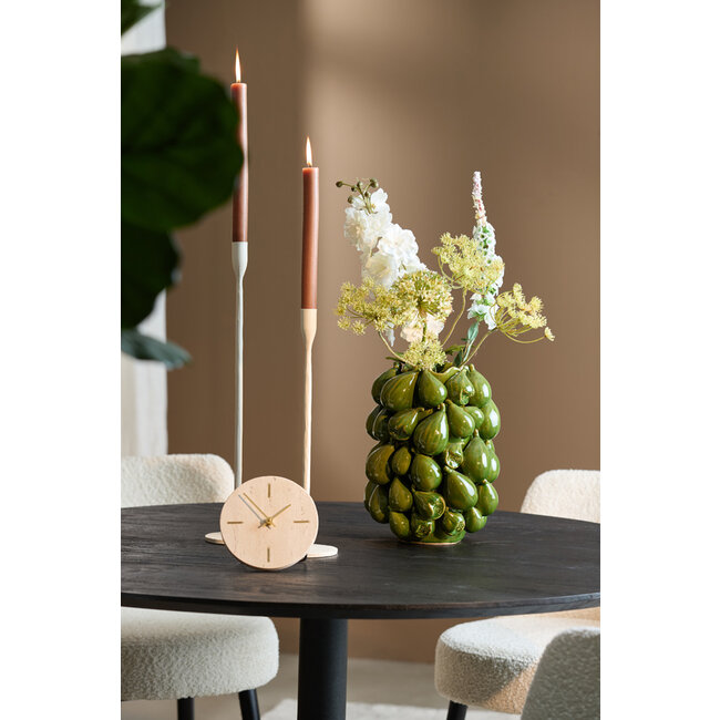 Light en Living Vaas deco 23,5x23x32,5 cm NATALIA keramiek donker groen