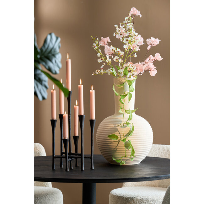 Light en Living Vaas deco Ø34x52 cm ULLOA keramiek  mat crème