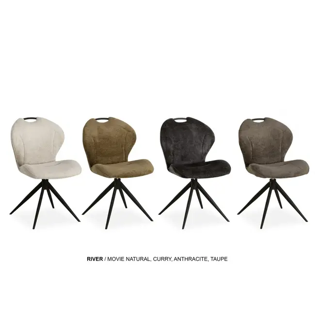 WoonMax Eettafelstoel River Movie - Diverse kleuren