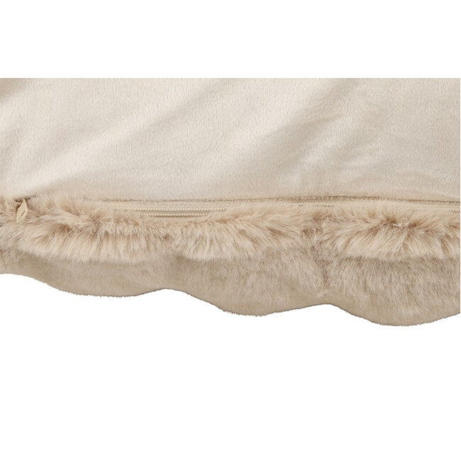 Countryfield Kussen Imitatiebont Cosy Eloise beige-L45B45H12CM