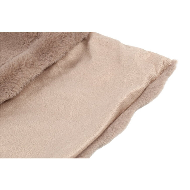 Countryfield Plaid Imitatiebont Cosy Eloise grijs bruin