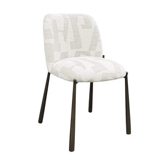 Richmond Interiors  Eetkamerstoelen Lana set van 2 Beige graffic