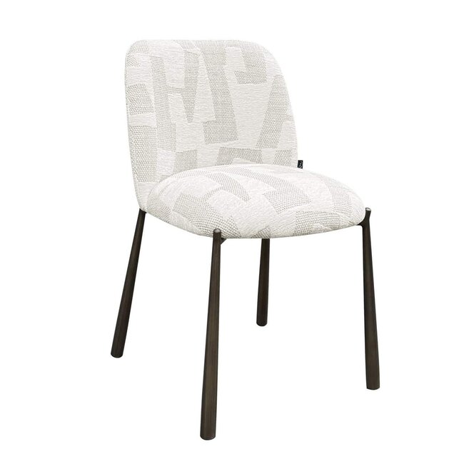 Richmond Interiors  Eetkamerstoelen Lana set van 2 Beige graffic