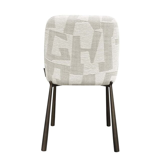 Richmond Interiors  Eetkamerstoelen Lana set van 2 Beige graffic