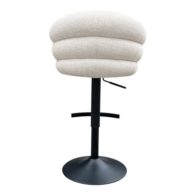 Richmond Interiors  Bar/counter stoel draaibaar Nikkie Niagara 902 beige Chenille