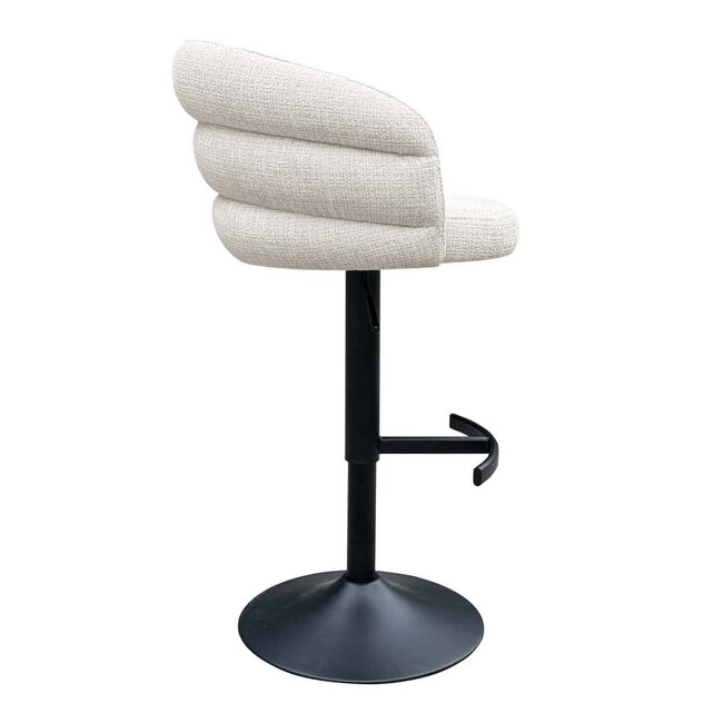 Richmond Interiors  Bar/counter stoel draaibaar Nikkie Niagara 902 beige Chenille