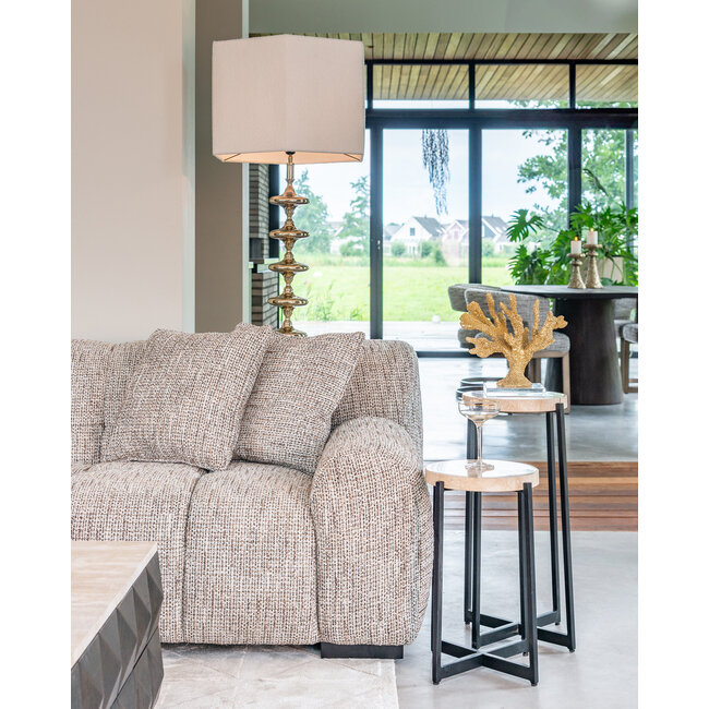 Richmond Interiors  Bank Hazel 3-zits + lounge links Be Trendy 01 Nature