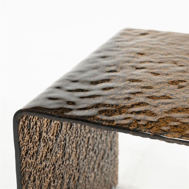By Boo Bijzettafel Ripple glas