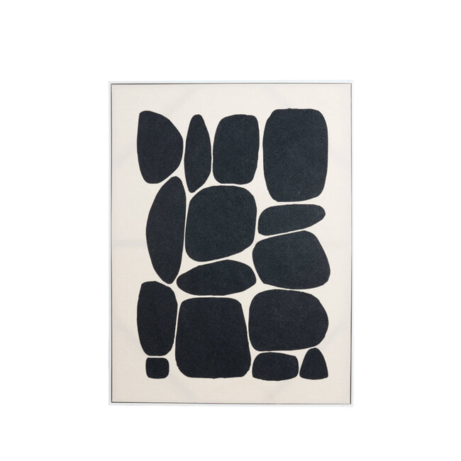 Light en Living Wandornament 90x3,5x120 cm CALDERA crème+zwart