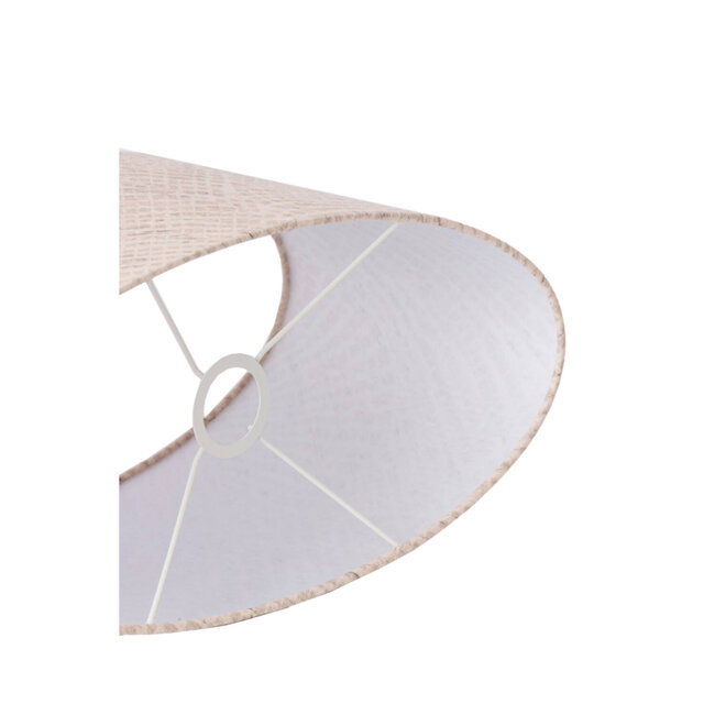 Light en Living Kap ovaal recht smal laag 58-24-27 cm STONE beige
