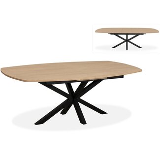 WoonMax Eettafel Lamulux Chesterfield Deens ovaal uitschuifbaar - Diverse kleuren en 3 afmetingen
