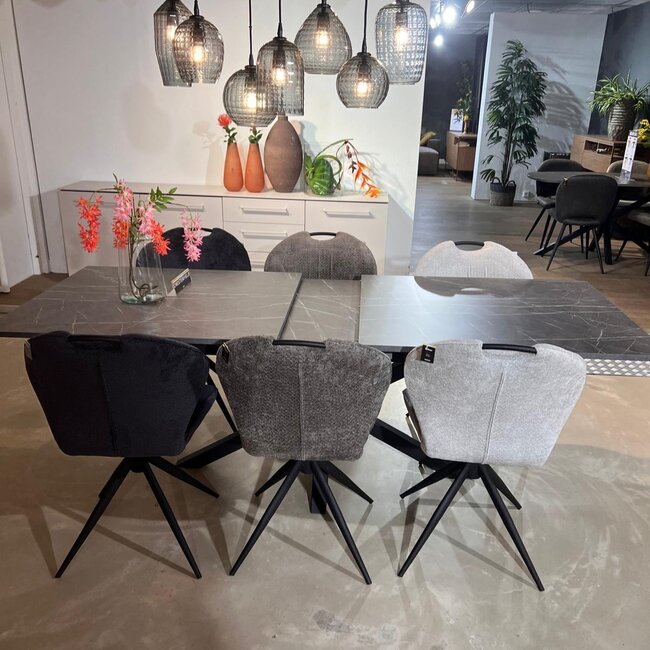 WoonMax Eettafel Lamulux Chesterfield Rechthoekig uitschuifbaar - Diverse kleuren en 3 afmetingen