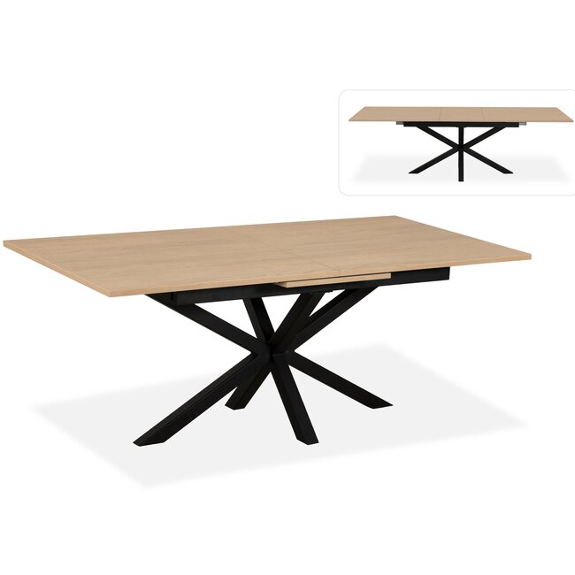 WoonMax Eettafel Lamulux Chesterfield Rechthoekig uitschuifbaar - Diverse kleuren en 3 afmetingen