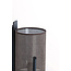Light en Living Wandlamp  22X18X36 cm Litto zwart+Linnen donkerbruin